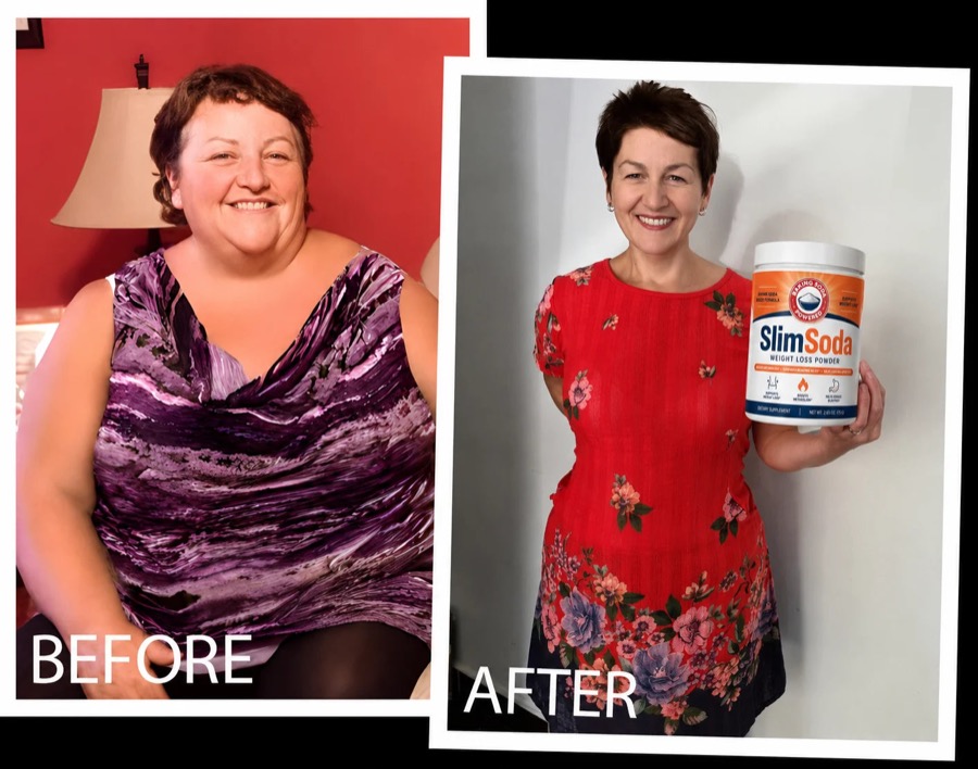 Before and after of Marlene, 67, grandmother